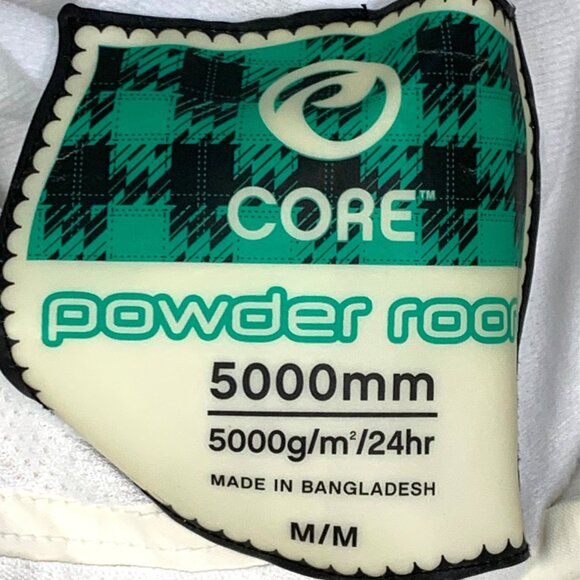 Womens White Ripzone Insulated Powder Room Snowboard Ski Pants M Waterproof - Picture 10 of 11